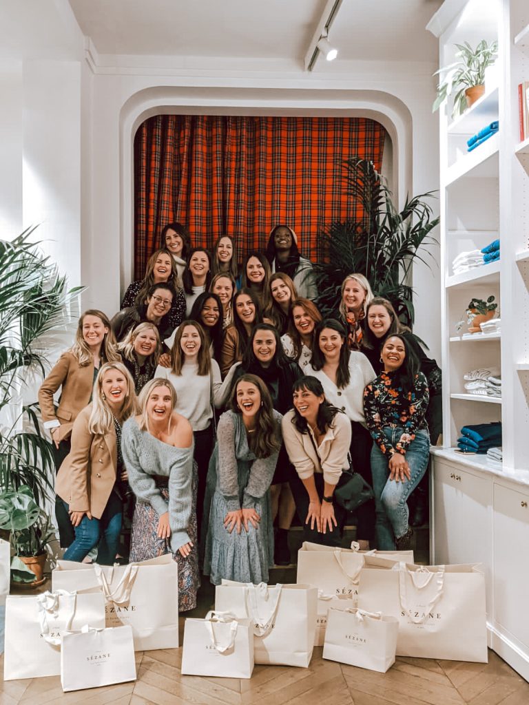 private shopping night at Sezane