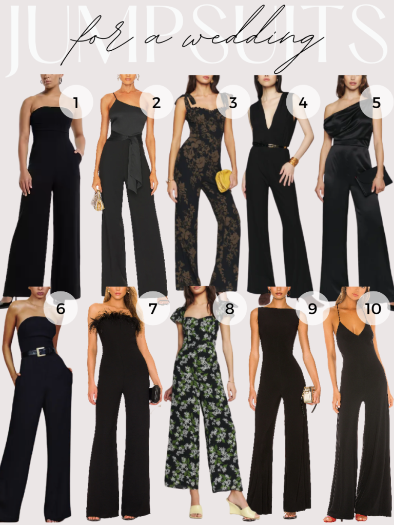 Black jumpsuits for weddings