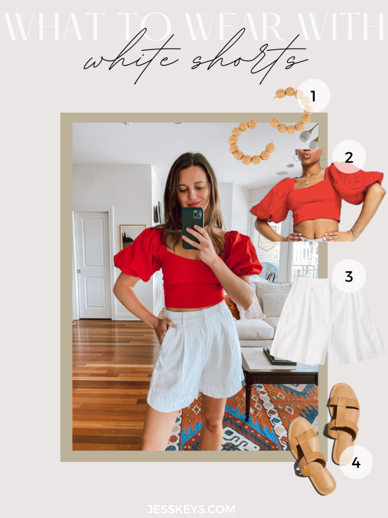 What to wear with white shorts