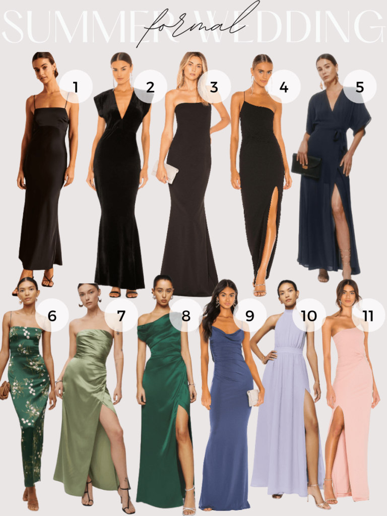 Formal summer wedding outfits