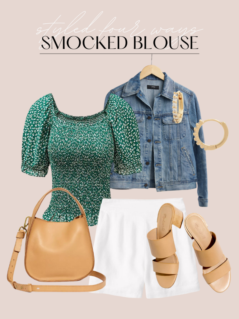 Smocked blouse styled 4 ways