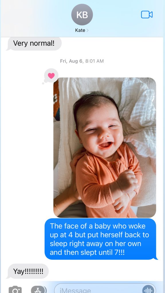 text to Kate from Bumble Baby