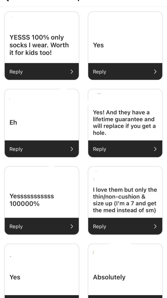 Instagram story replies