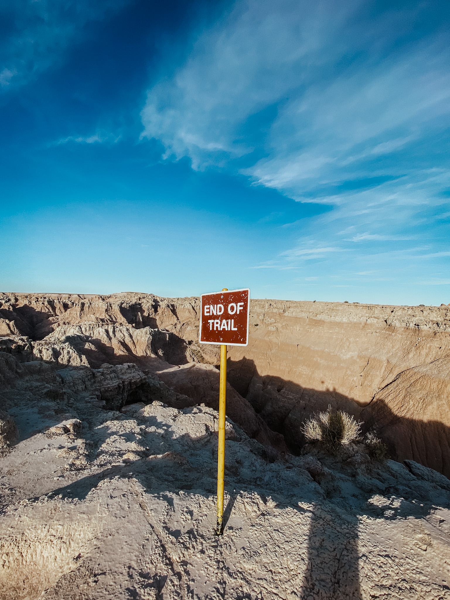 Badlands end of trail