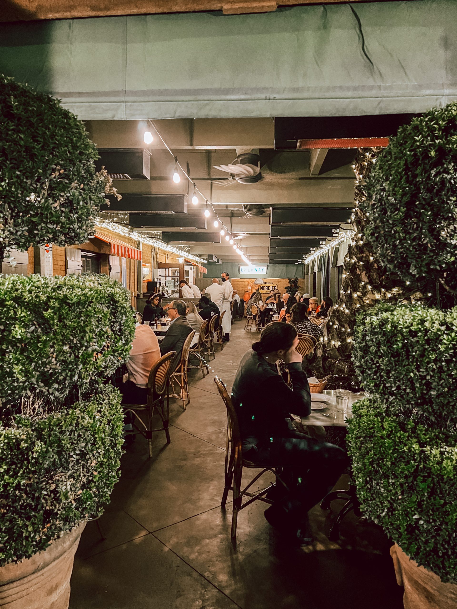 The patio at Bistro Jeanty 