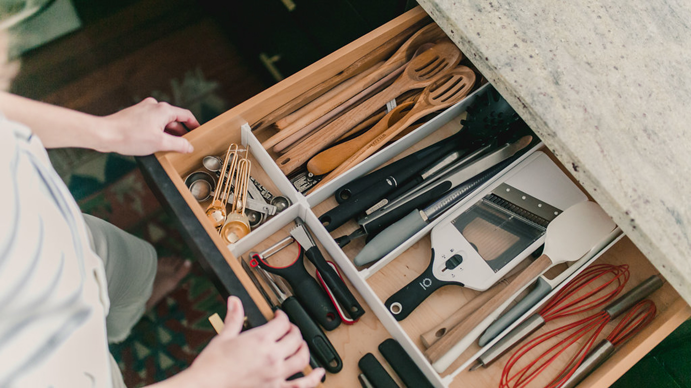 After: age appropriate, grown-up storage