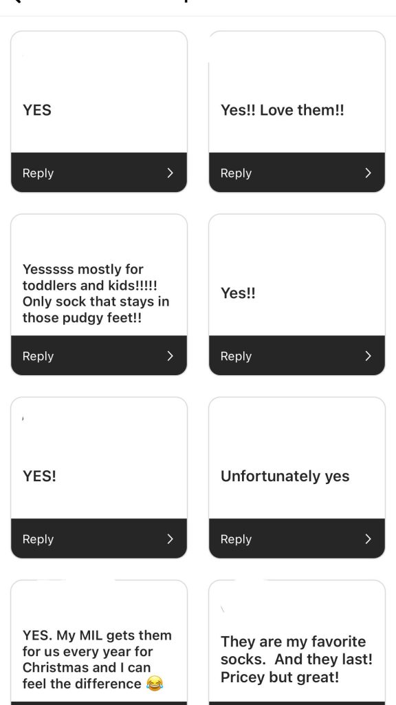 Instagram question replies