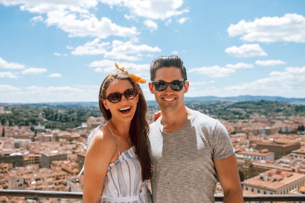 Jess and Neal at the top of the Duomo