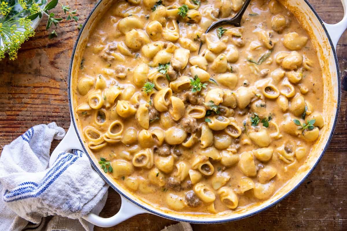 Hamburger Helper via Half-Baked Harvest