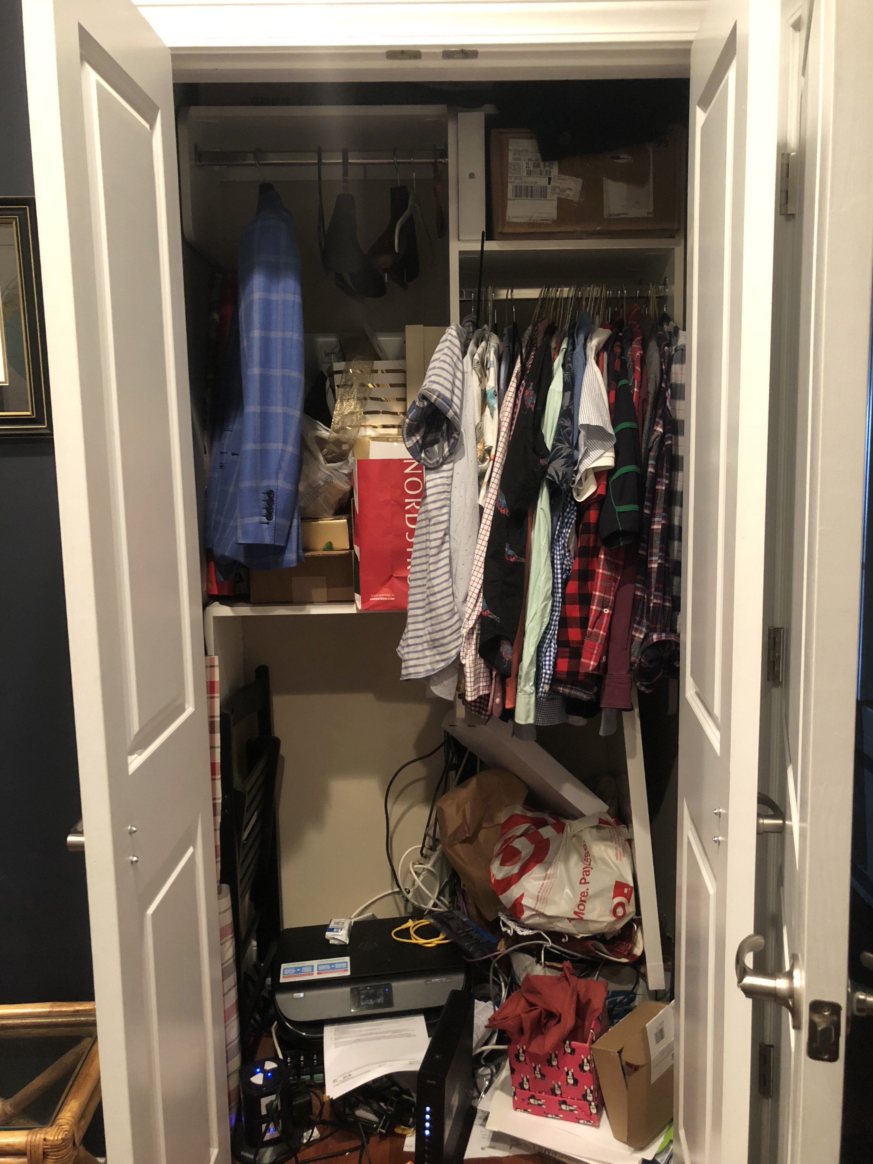 Office Closet Before