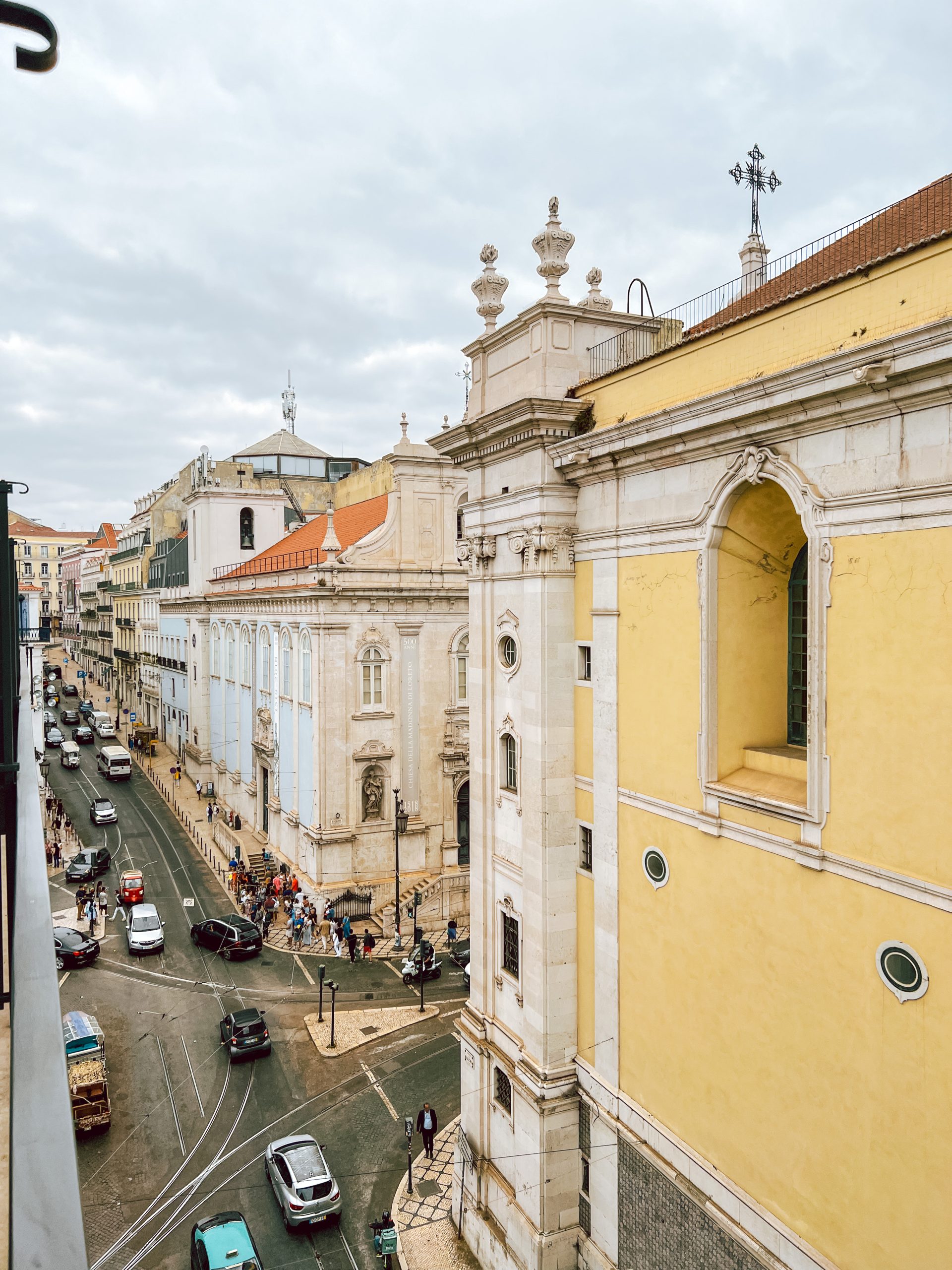 View from our balcony at the Bairro Alto hotel 