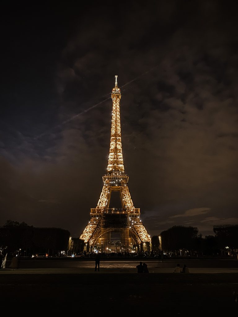 Eiffel Tower at night 