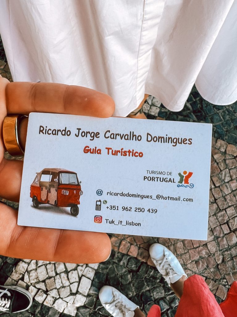 Ricardo Tuk Tuk business card