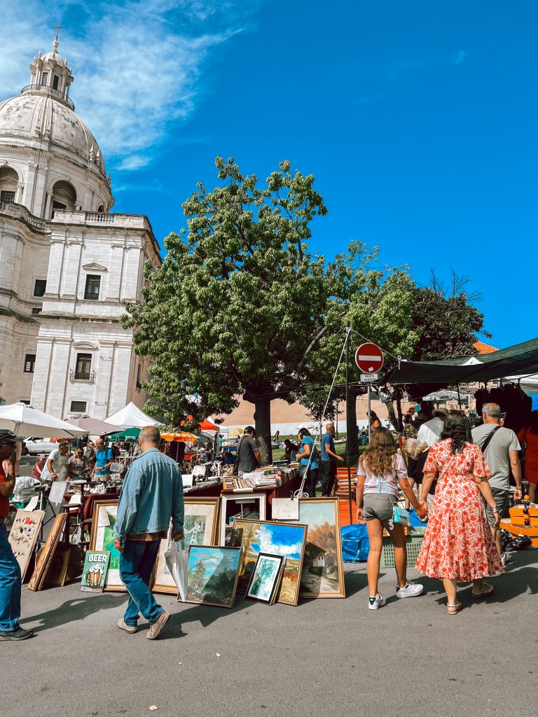 Lisbon Portugal flea market