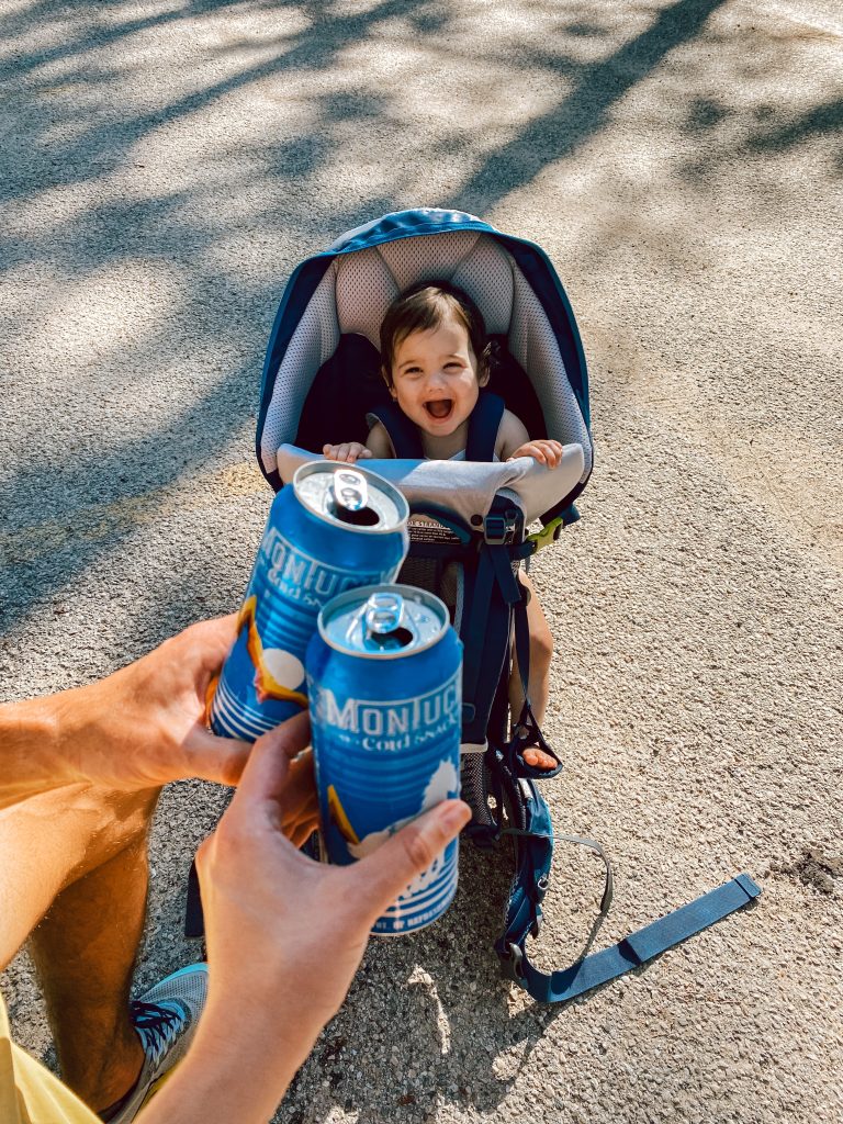 Post-hike parking lot happy hour