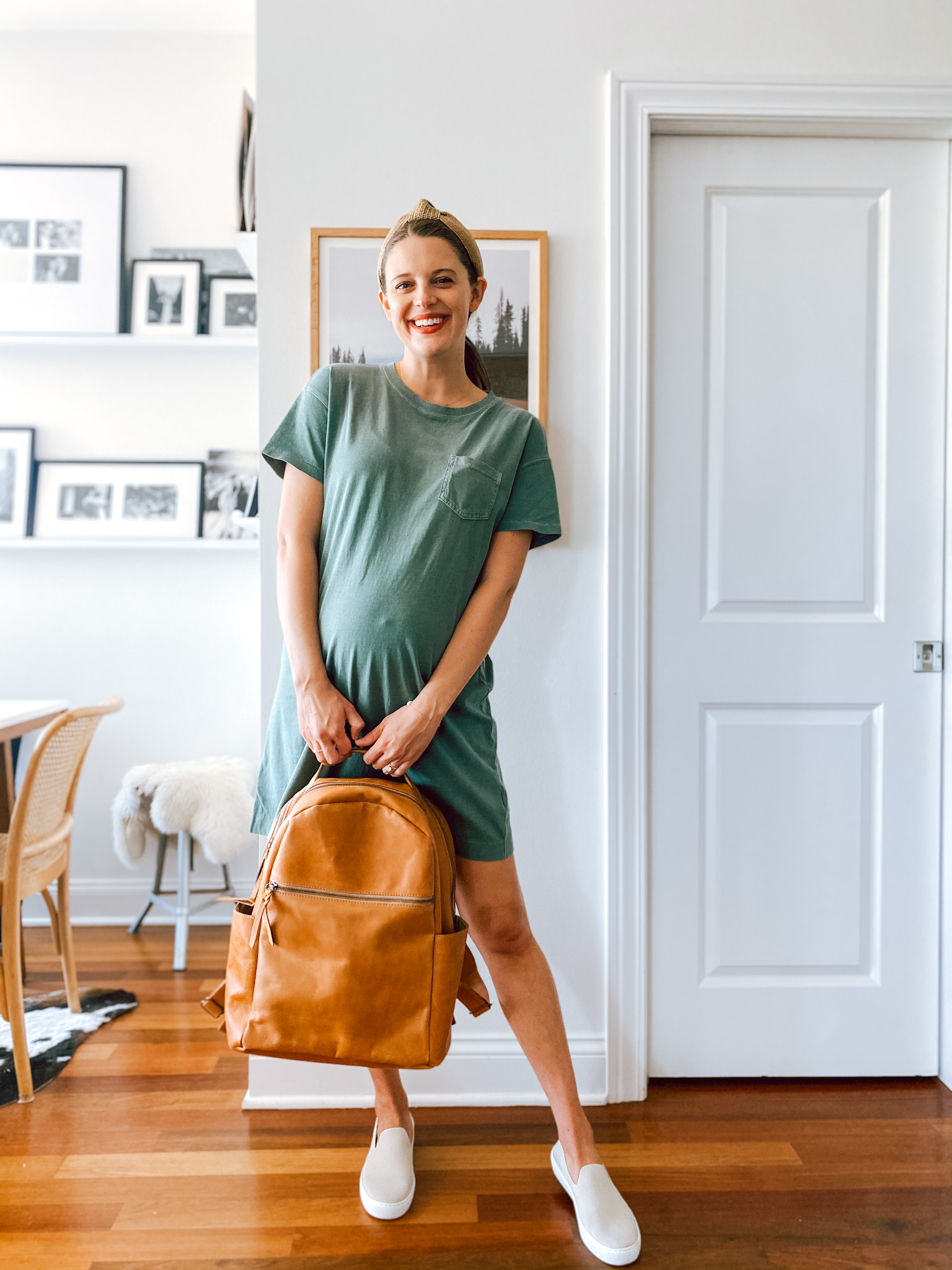 Vintage-dyed t-shirt dress 