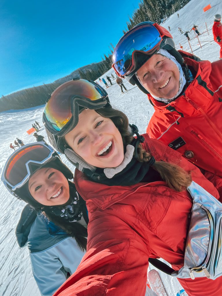 Ski lesson selfie