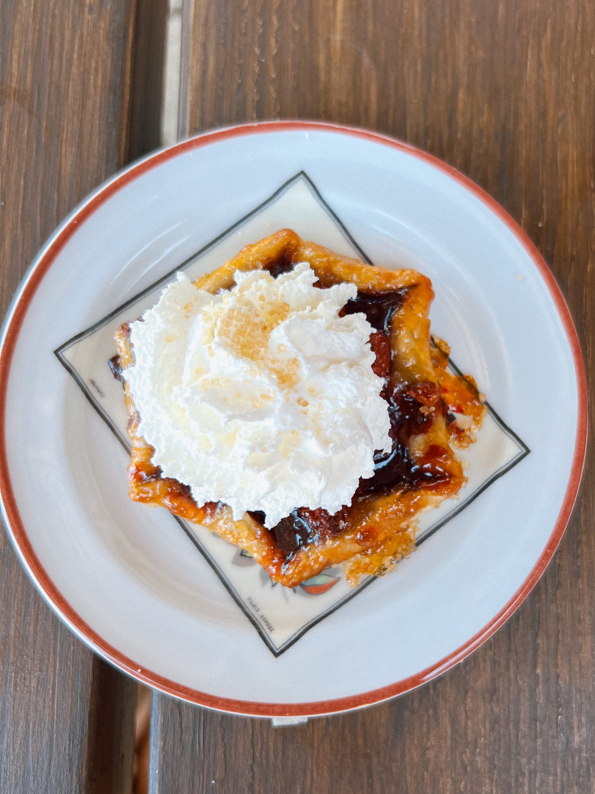 plate of dessert