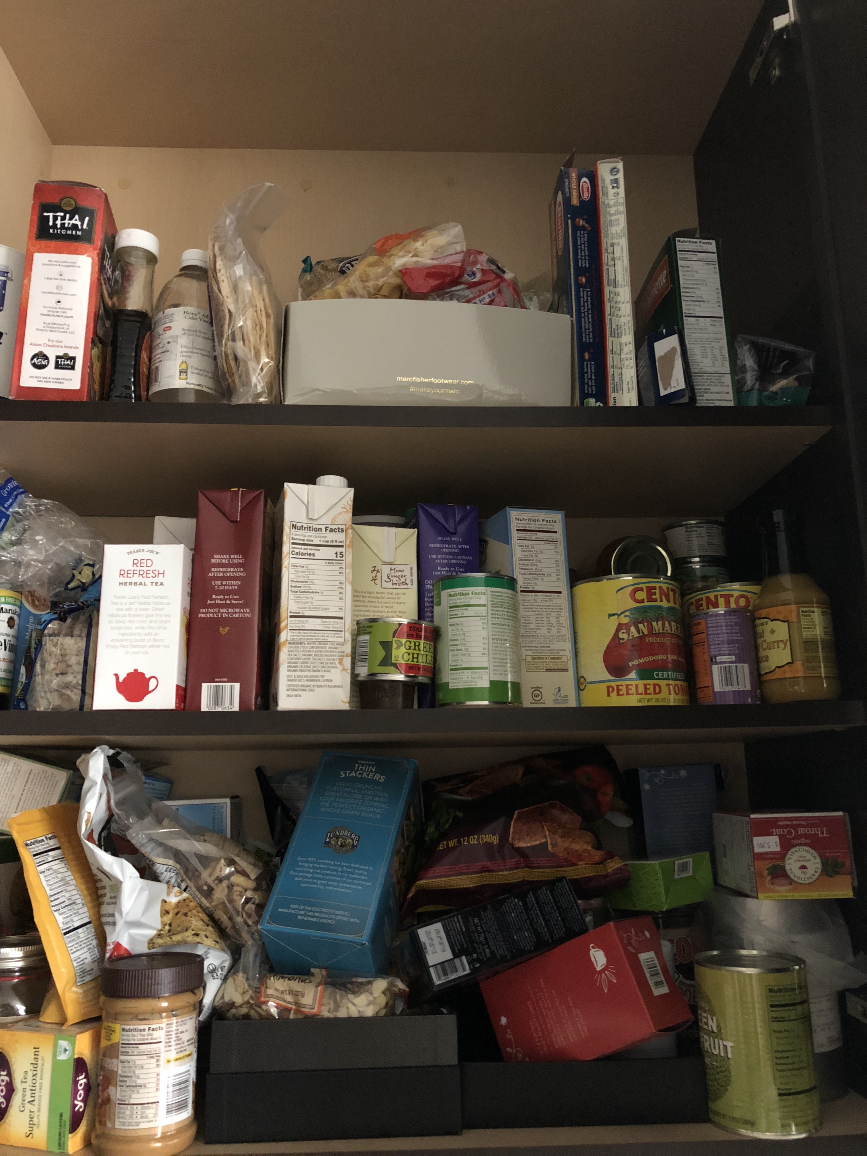 The "pantry" cupboard before