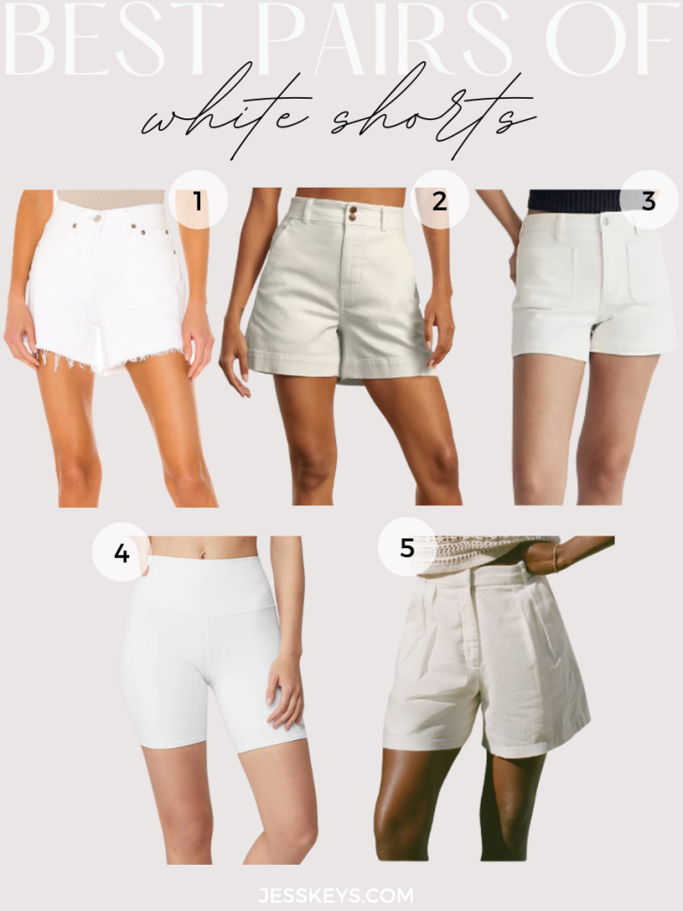 Best pairs of white shorts