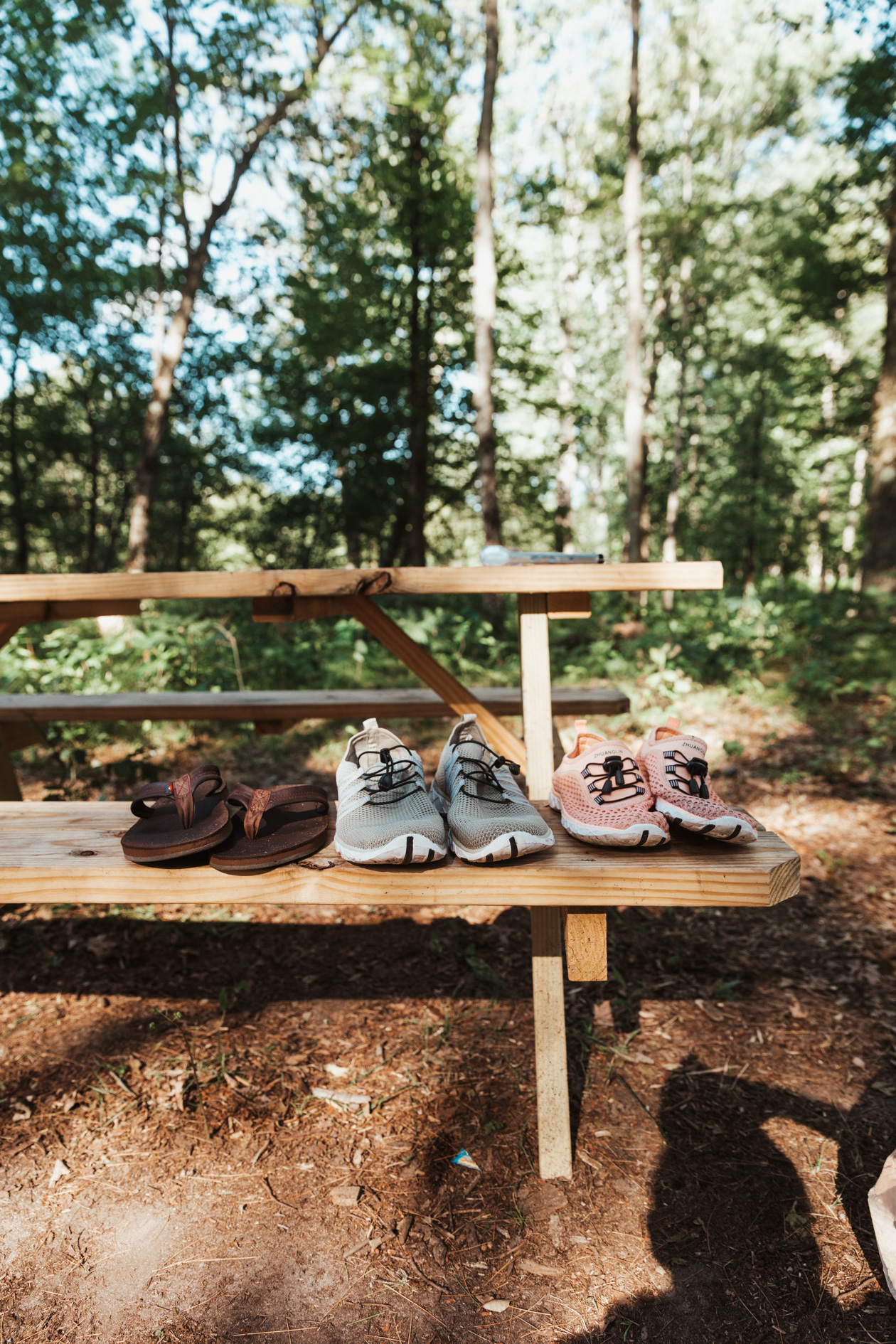 Our water sneakers | What to Pack for a Camping trip