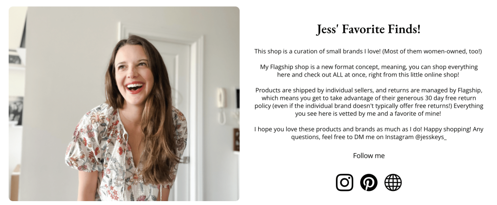 Jess Keys Flagship shop small storefront