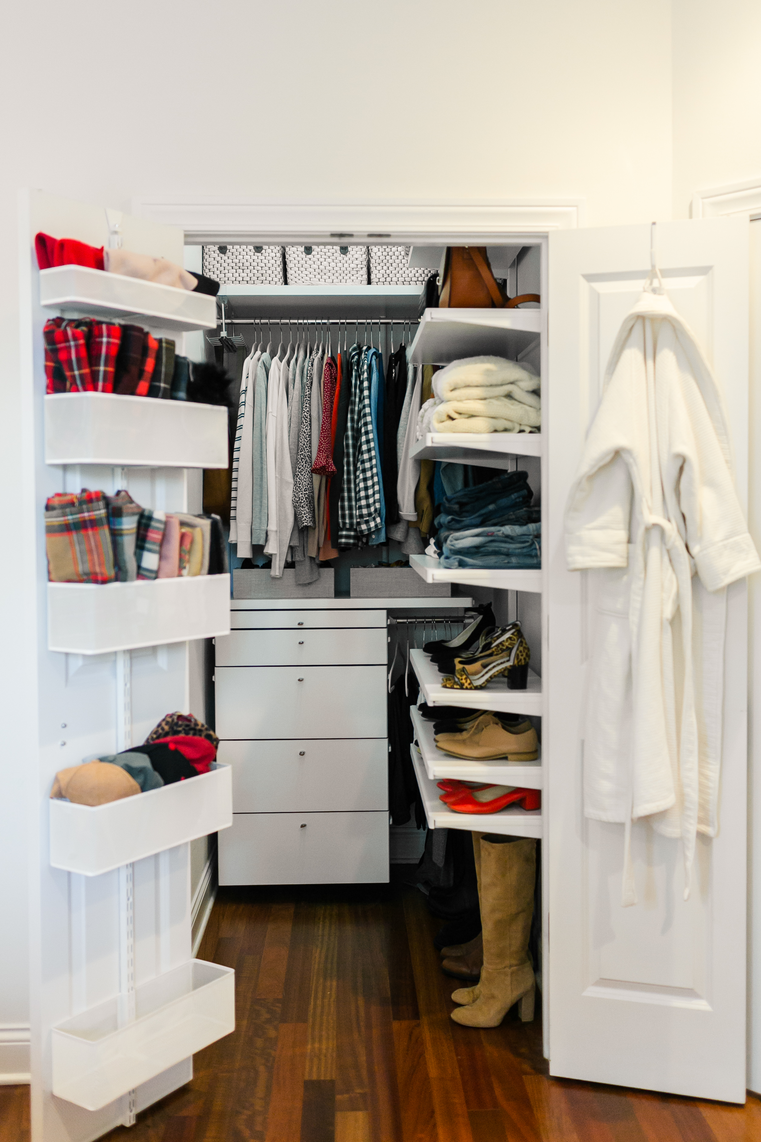 How We Maximized Space in our Small City Closet - Big reveal– After