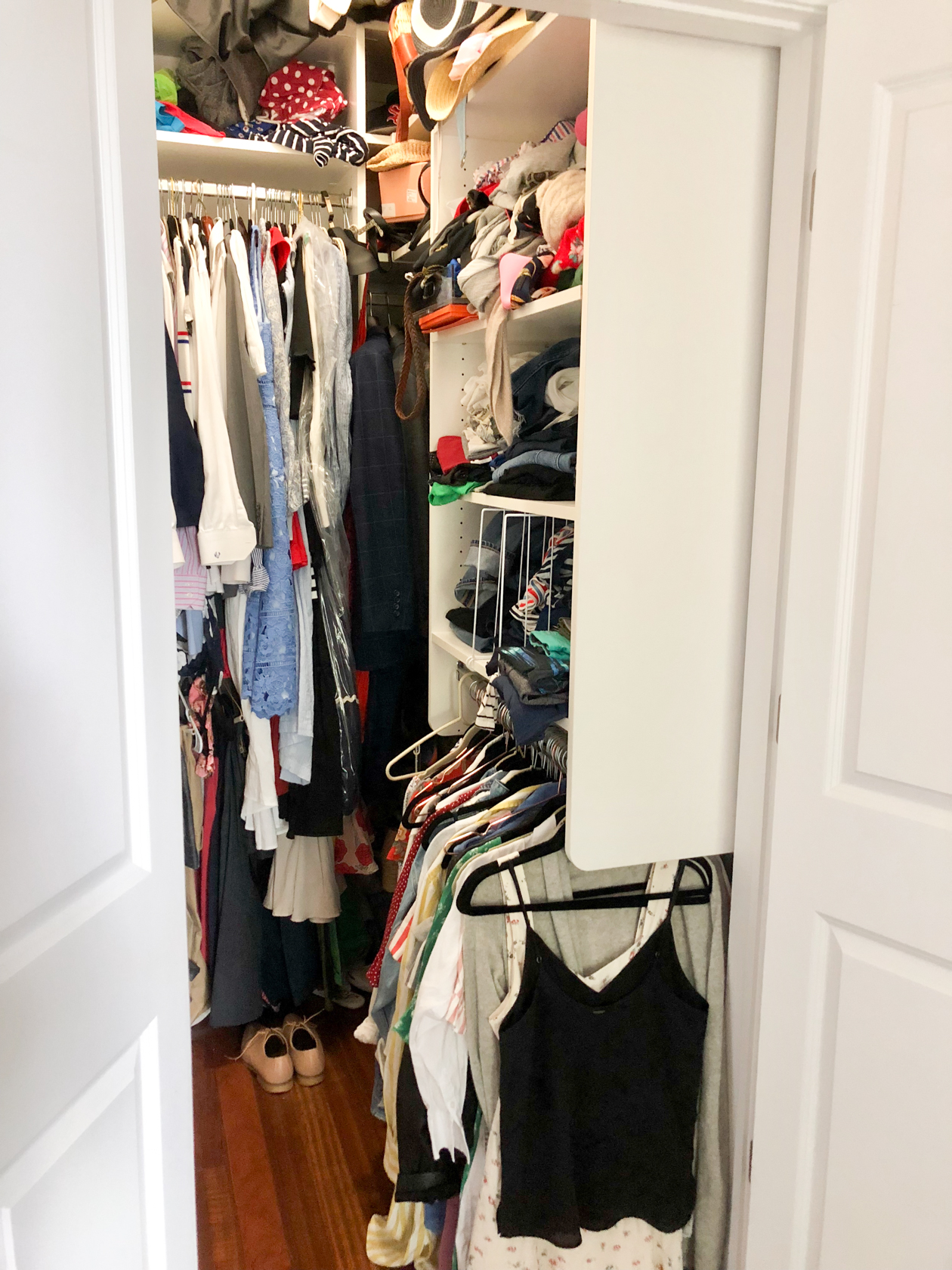 How We Maximized Space in our Small City Closet (Big reveal–Before + After)