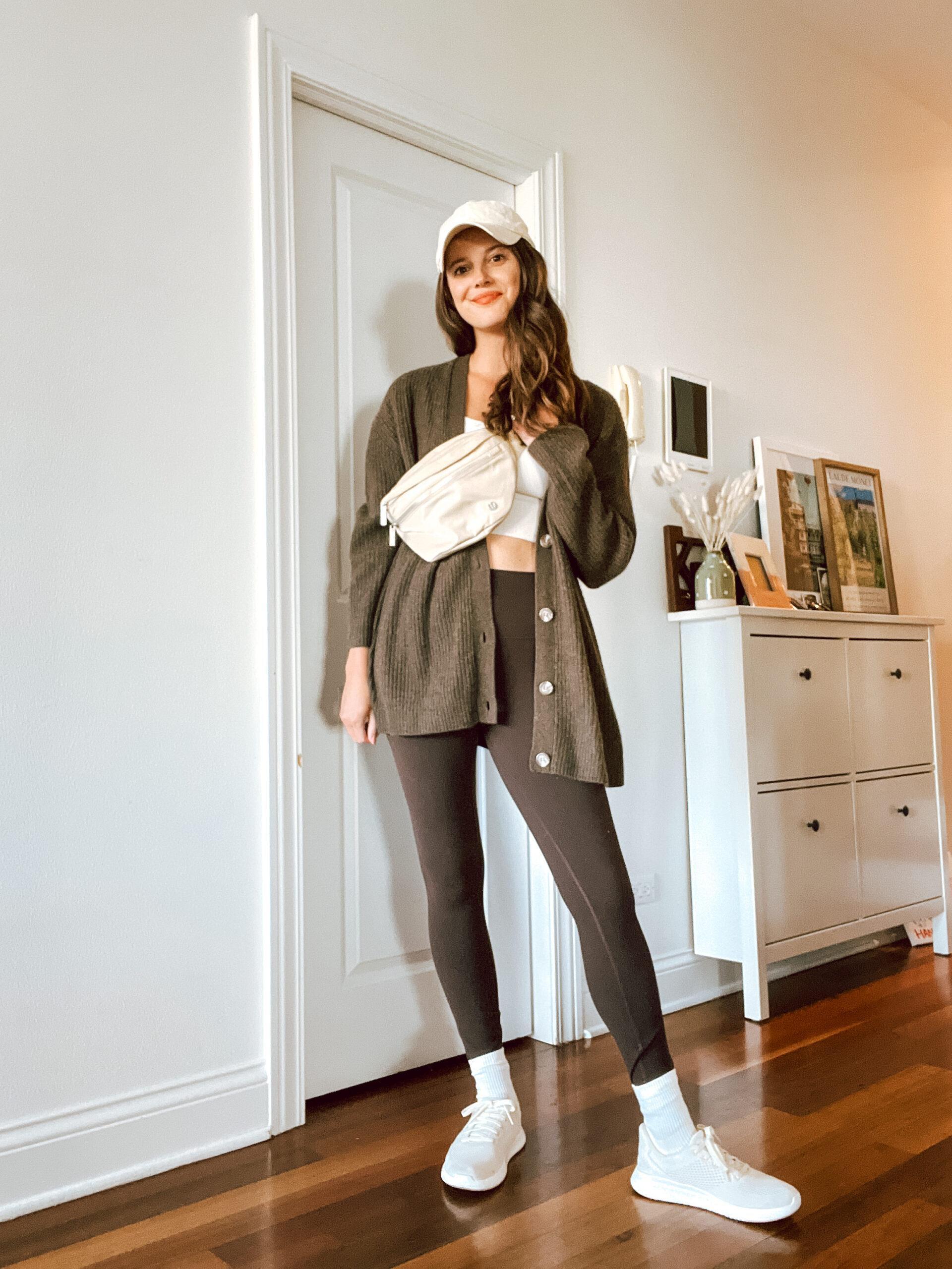 leggings and cardigan outfit