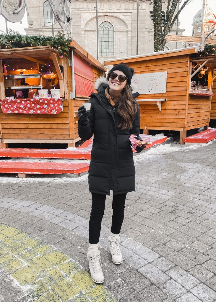 Chic travel outfits for winter: Quebec City–how to look stylish on vacation when its freezing