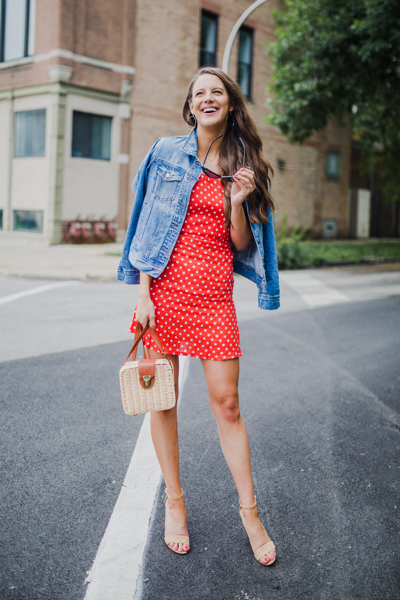 FAITHFULL THE BRAND - Stepper Dress - Red Polka Dot - The Golden Girl Dress